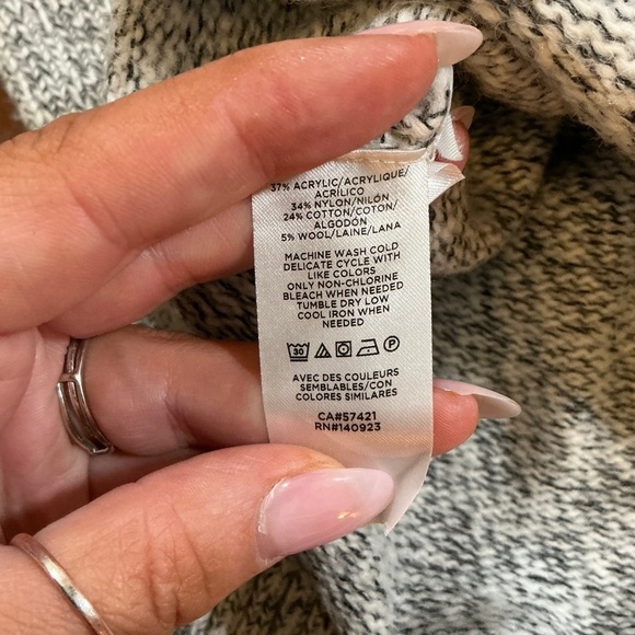 Lou & Grey for LOFT Après Gray Marled Knit Sweater XS - Picture 3 of 7